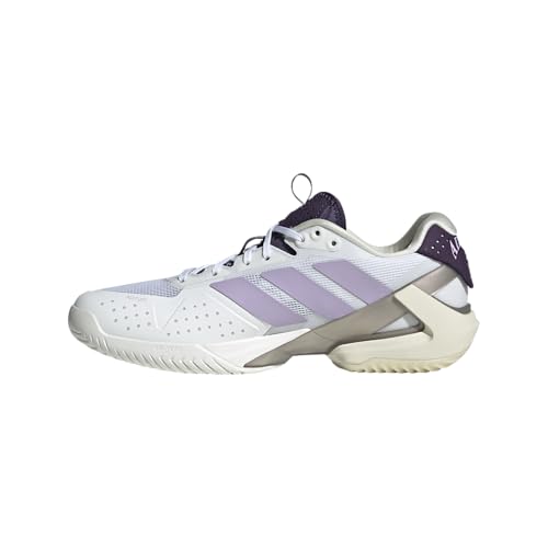 adidas Women's Ftwwht/Powplu/Aurplu Adizero Ubersonic 5 W NM FTWR whitePowder Aurora Plum 8.5 US
