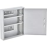 Global Industrial Stainless Steel Large Medical Security Cabinet with Double Key Locks