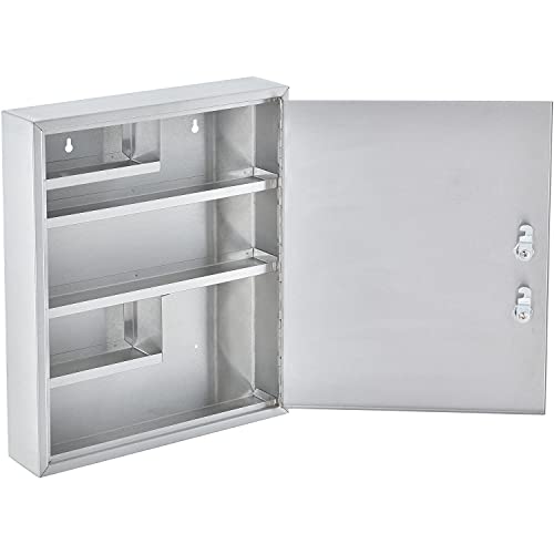 Global Industrial Stainless Steel Large Medical Security Cabinet with Double Key Locks