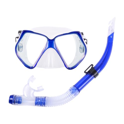 Gafas de snorkel ajustable sin entrada de agua con visión panorámica transparente de buceo