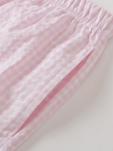 Image of Latuza Women's Cotton Long Sleeve Pajama Set Seersucker Button Down Pj Set