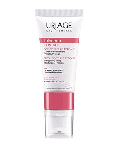 Uriage Toléderm Soothing Eye Contour Cream for Intolerant Sensitive Skin, 15ml, Soothes, Reduces Puffiness & Dark Circles