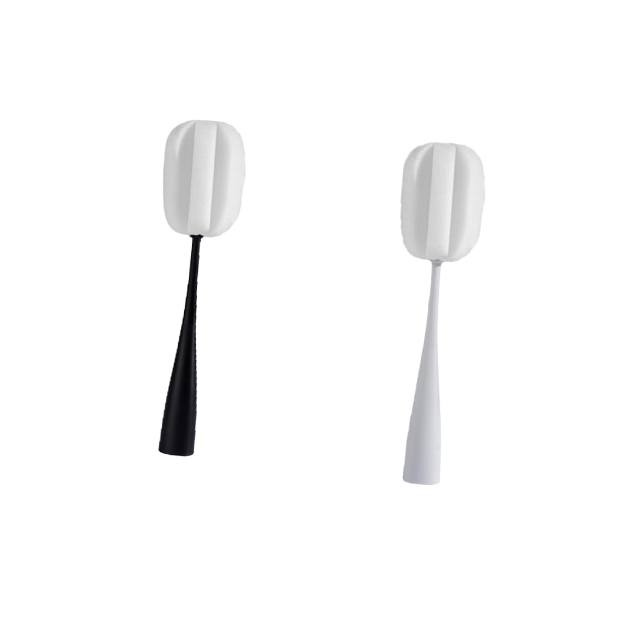 Didiseaon 2pcs Stand Style Cup Brush Sponge Long Handle Bottle Cleaning Brush for Glass Cup Easy Drain Design