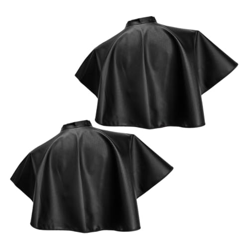 Capa para tintura de cabello 2 piezas negra impermeable miniatura 1