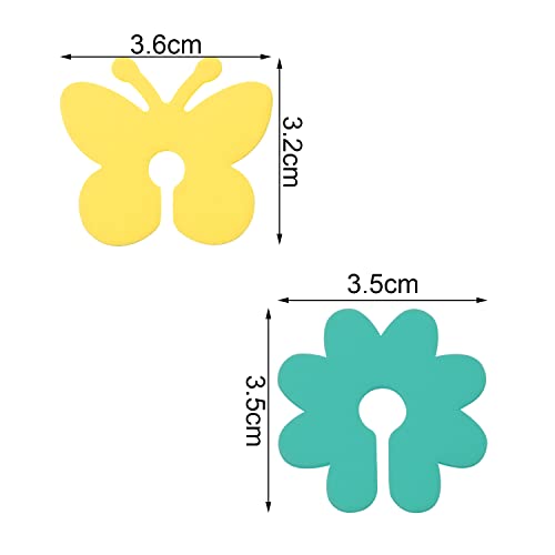 Penta Angel Wine Glass Marker 12Pcs Reusable Silicone Colorful Butterfly & Flower Drink Wine Cup Bottle Identifiers Label Tag For Bar Party Champagne Flutes Cocktails Martinis Tasting(Flower And Butterfly) #TOP1