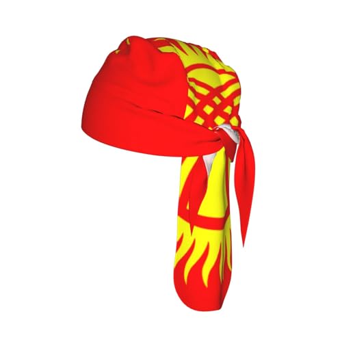 JZQZH Drapeau du Kirghizistan Casquette de Cyclisme Séchage Rapide Légère Tendance Absorbe la Sueur pour Sports de Plein Air Quotidien Noir