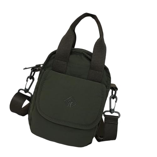 Sac à bandoulière plusieurs poches en toile de nylon souple avec zip