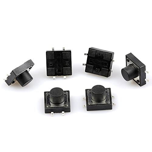 Miniatura 2 de elpart 50pcs SMT SMD 12 * 12 * 4.3567891012MM Touch Button Micro Switch 12x12 - (Color 12x12x6MM) #ELPart14560