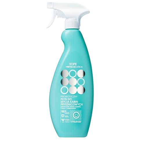 YOPE Líquido probiótico para la limpieza de cabinas de ducha | Elimina incrustaciones y sedimentos | Baldosas cerámicas | Fugas | Limita el crecimiento de moho | 97% Ingredientes naturales | 500ml