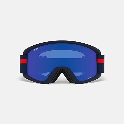 Masque Giro Semi avec verre Grey Cobalt et sangle Red Midnight Podium