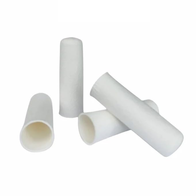 Extraktionshülse aus Fiberglas, klebstofffreie Filterpatrone zur Staub- und Rauchprobenentnahme in der Umgebungsluft 1# 2# 3# Paket 25/Pk(OD32mm H120mm)