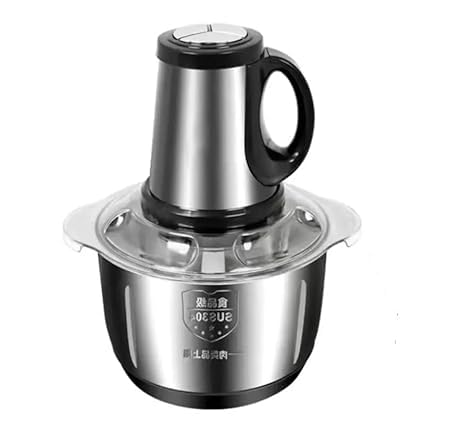 envop electric multi chopper with powerful motor 3l stainless steel bowl 2 speed levels brake function 300w stainless steel chopper for vegetable food fruit nuts