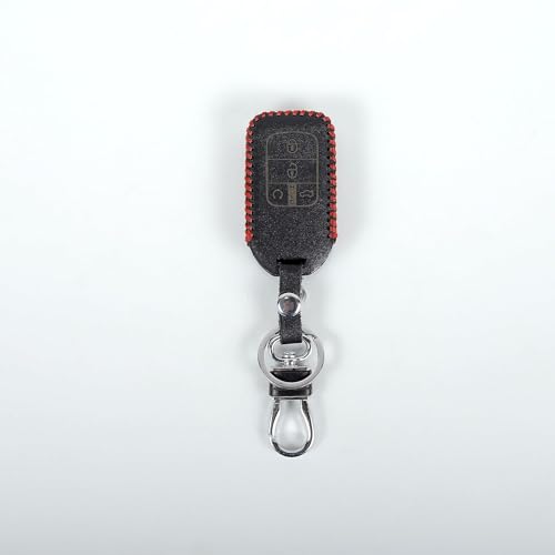Image of Leather Car Smart Key Cover Case for Honda New Civic New Honda City (Black)