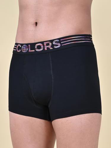 Image of Rupa Colors Solid Trunk for Men, Cotton Blend, Outer Elastic, Regular Fit, Pack of 1
