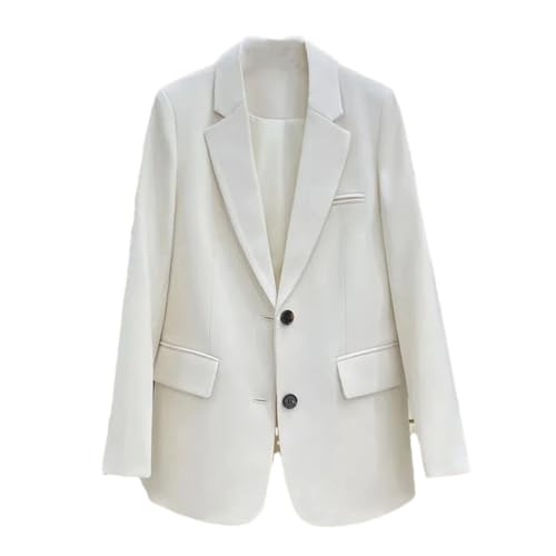 Blazer coréen femme manteau de costume blanc XXL chic