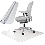 YQOLG87 Alfombrilla Transparente para sillas de Oficina con Suelo Duro,Alfombrilla Rectangular Protectora para Escritorio,Mantel de plástico Transparente, W*L-80x135cm/34.5x53in