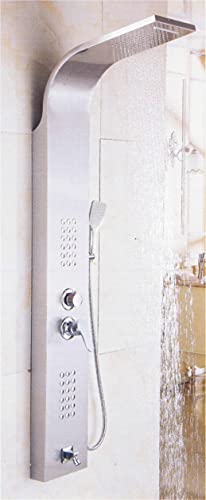 PANNELLO DOCCIA COLONNA DOCCIA A PARETE IDROMASSAGGIO IN ACCIAIO INOX MODERNA (YH-8127)