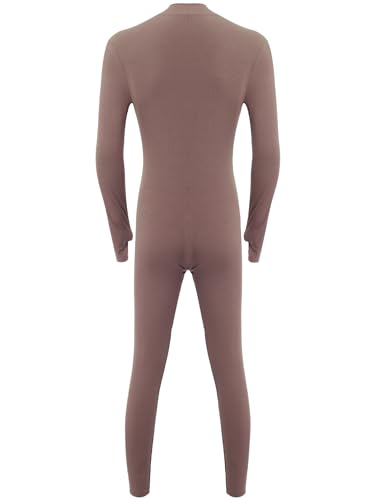 Men's One Piece Skin-Tight Athletic Unitard Full Body Jumpsuit Spandex Dancewear Catsuit4