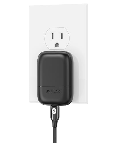 Image of Slim Flat 30W USB C Wall Charger, GaN PD 3.0 PPS Fast Charger Block with Foldable Plug, Type C Power Adapter for iPhone 17 /16 /15 Pro Max, Samsung Galaxy S26 /S25 /S24, iPad Pro, AirPods 4, Black