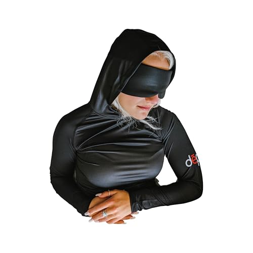 Cooling Sleep Hoodie & Attached Eye Mask for Women or Men - Proven Sleep Aid: Reduces Light, Noise & Temperature2