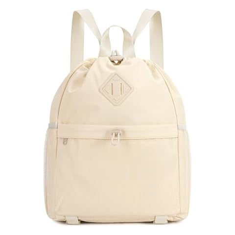 WANDF Drawstring Gym Bag with Yoga Mat Strap Cover
