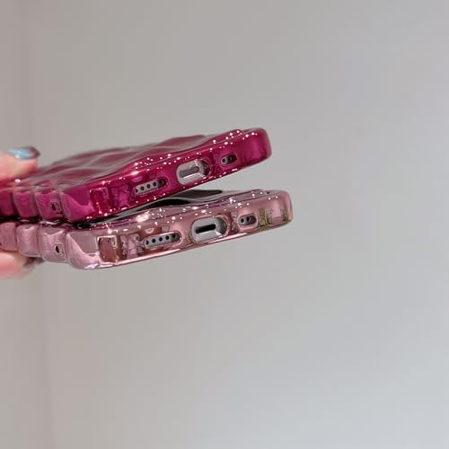 Coque iPhone 13 Pro antichoc TPU souple ondulé à paillettes 3D - 5