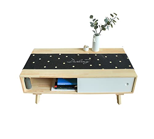 Chemin de table moderne haut de gamme polyester bicolore 300cm