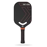 DGYGQ Pickleball Paddles, Edgeless Carbon Fiber Pickleball Paddle with Polypropylene Honeycomb Core, Increased Power for Ultimate Spin & Consistency (Red)