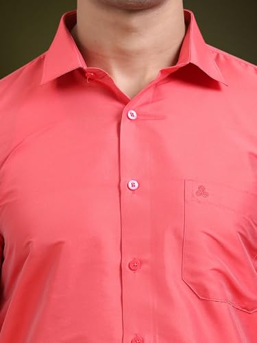 Image of Tattva Men Silk Blend Ethnic Shirt | Traditional South Indian Wear for Wedding, Festivals & Casual Wear