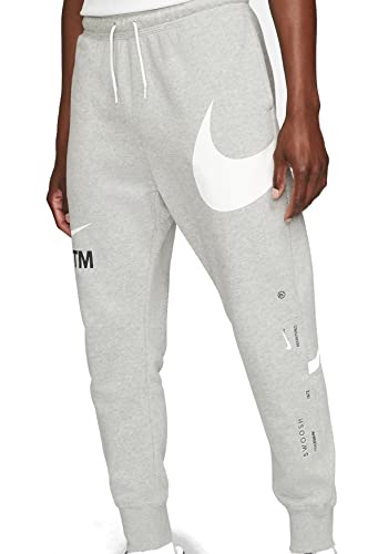 Nike Sportswear Swoosh Semi-Brushed-Back Trousers Mens Grey