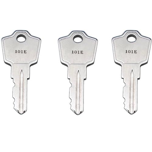 (3) 101E - 225E Keys for HON File Cabinet/Desk/Office Furniture, Also Compatible with 101-225 H N R S T Series, Pre Cut to Your Key Code (142E)