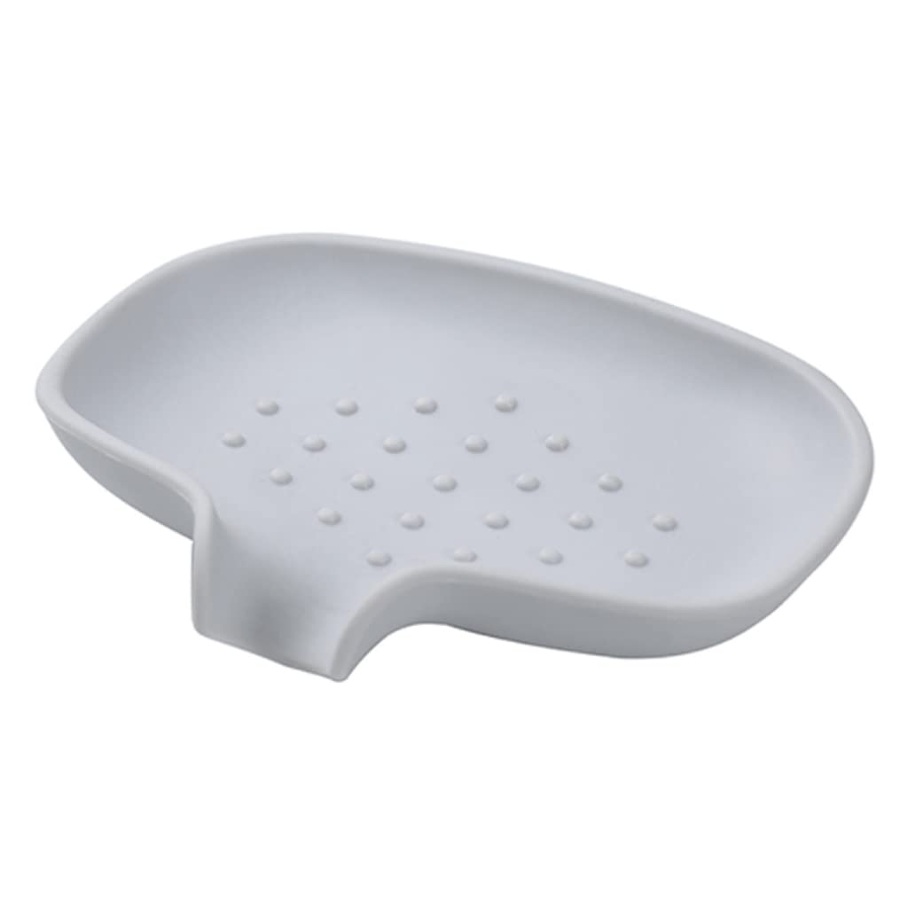 soap box holder, Soap Dish Holder,SoapTray,Self-Draining Diversion Household Drain Silicone Multifunctional(Type D)