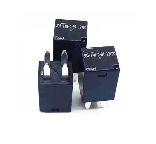 Relé 303-1AH-C-D1 de 12V y 4 pines para automoción pack de 5 unidades