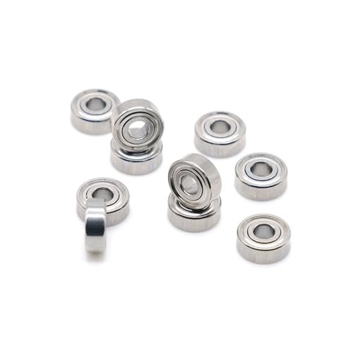 Rodamientos de bolas MR83zz ABEC-7 de acero y dimensiones 3x8x3 mm para aplicaciones miniatura 5