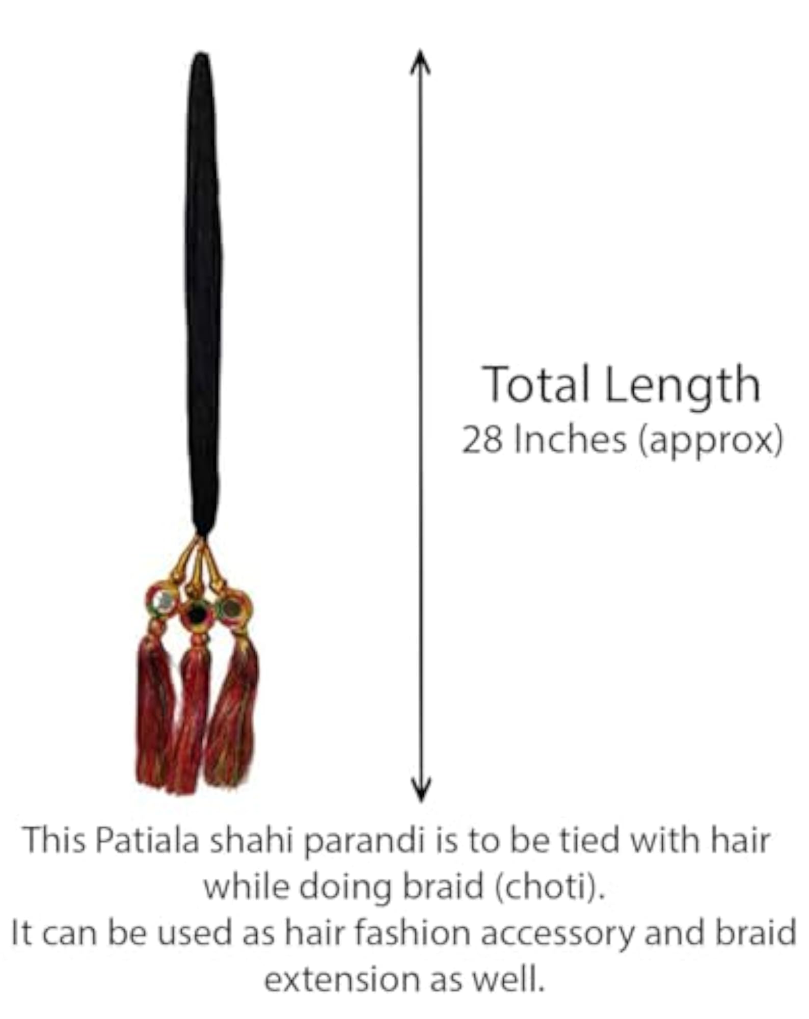Women's Patiala Shahi Paranda Traditional Hair Accessory