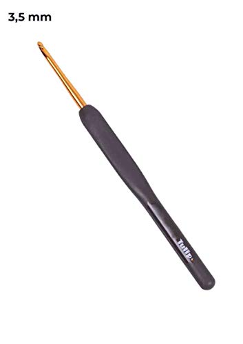 Tulip Etimo Soft-Grip Crochet Hook 3.5 mm Black and Gold - 1 Hook, zwart, 3.50mm - Image 2