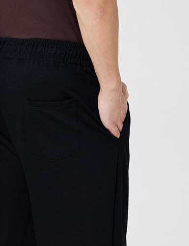 Image of Styli Men Solid Wide Leg Trackpant with Drawstring Closure | Stylish Oversized Trackpant for Men | Perfect for Casual, Party & Everyday Wear