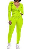 PRETTYGARDEN Women's Two Piece Tracksuit Set Long Sleeve Zipper Hoodie Jacket with Sweatpants...