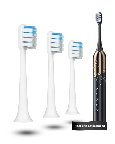Cabezales de repuesto para cepillo de dientes eléctrico OasiSmile, paquete de 3, cerdas suaves y duraderas, limpieza profunda, color blanco