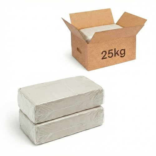 Artizzo STONEWHITE 25 KG – Pasta cerámica de gres blanco alta temperatura para torno y mesa