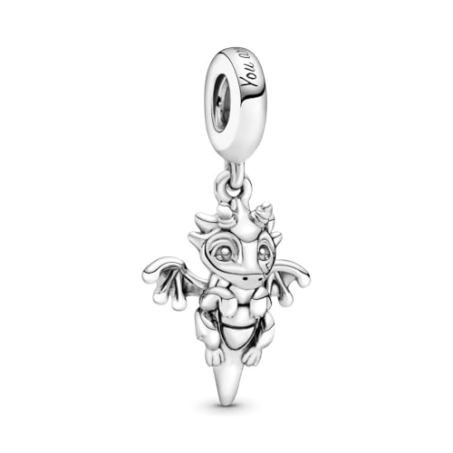 Wedanor Abalorios Charms Colgantes de Dragón volador mágico Cuentas Plata de Ley 925 con Compatible con Pulsera Europeo, Charms para Mujer