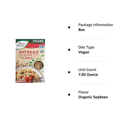 Simply Nature Organic Soybean Spaghetti Gluten Free Vegan, Pack Of 2 #TOP2