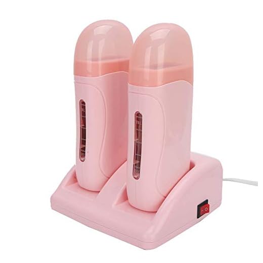 Calentador de cera, Calentador depilatorio Máquina de depilación con cera, Calentador de cartucho calentador de cera Roll On Cera depilatoria eléctrica en caliente para mujeres Depiladora(EU)