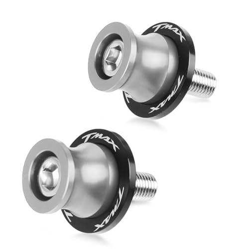 TMAX 560 500 530 Hinterradschwingenstützen – M6 Aluminium-Ständerstützen für TMAX 560 500 530 TMAX 560 TMAX 500 TMAX 530 T-MAX 530 DX SX 2004–2023 (Silber)