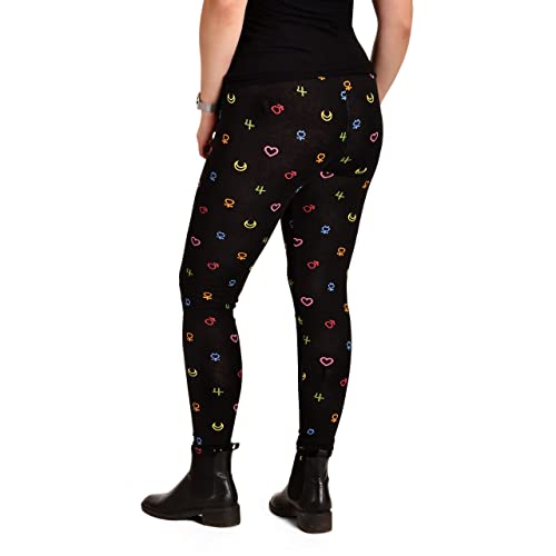 Leggings Sailor Moon suaves de algodón negro para evitar rozaduras 2