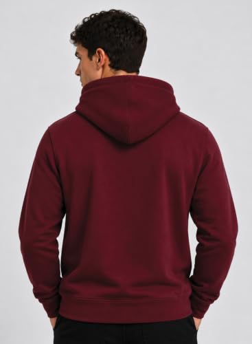 Image of ADRO Mens Abstract Graphic Hoodie | 320 GSM Cotton Poly Fleece | Regular Fit Contemporary Artistic Sweatshirt for Winter & Streetwear