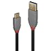 Produktbild LINDY 36911 1m USB 3.1 Typ C an A Kabel, 5A PD, Anthra Line