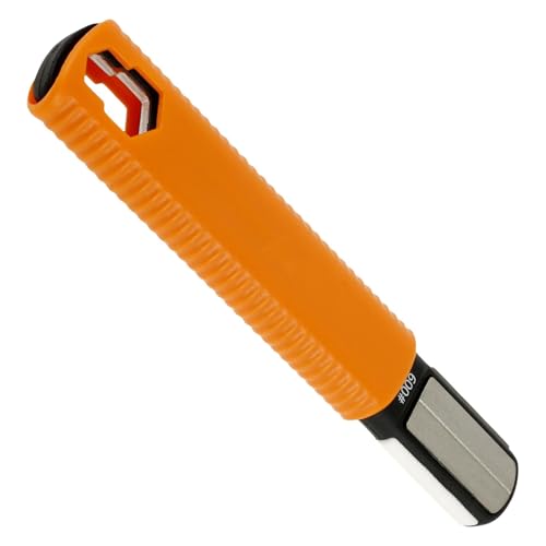 Multiherramienta de jardín, afilador de cortacésped, afilador de cortacésped, afilador de cuchillos retráctil, resistente, portátil, llave de bolsillo para herramientas de afilado multifuncionales