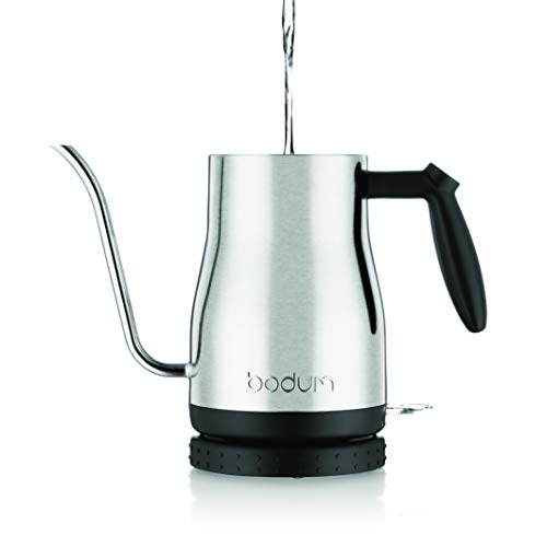 Bodum 11940-01US Bistro Wasserkocher mit Schwanenhals, elektrisch, 964 ml, Schwarz – Bild 3