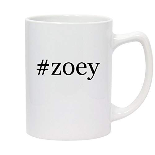 #zoey - 14oz Hashtag White Ceramic Statesman Coffee Mug